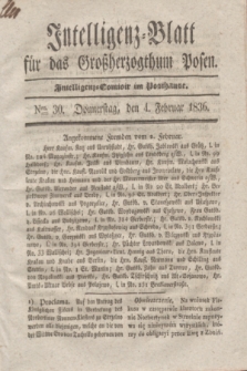 Intelligenz-Blatt für das Großherzogthum Posen. 1836, Nro. 30 (4 Februar)