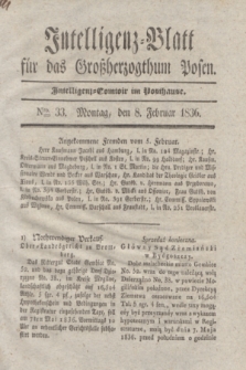 Intelligenz-Blatt für das Großherzogthum Posen. 1836, Nro. 33 (8 Februar)