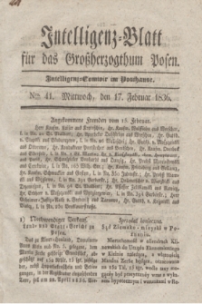 Intelligenz-Blatt für das Großherzogthum Posen. 1836, Nro. 41 (17 Februar)
