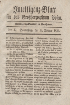 Intelligenz-Blatt für das Großherzogthum Posen. 1836, Nro. 42 (18 Februar)