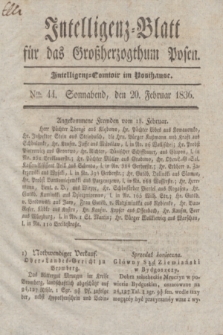 Intelligenz-Blatt für das Großherzogthum Posen. 1836, Nro. 44 (20 Februar)