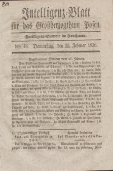 Intelligenz-Blatt für das Großherzogthum Posen. 1836, Nro. 48 (25 Februar)