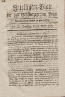 Intelligenz-Blatt für das Großherzogthum Posen. 1836, Nro. 52 (1 März)