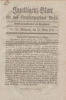 Intelligenz-Blatt für das Großherzogthum Posen. 1836, Nro. 71 (23 März)