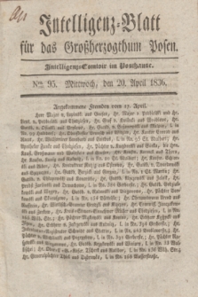 Intelligenz-Blatt für das Großherzogthum Posen. 1836, Nro. 95 (20 April)
