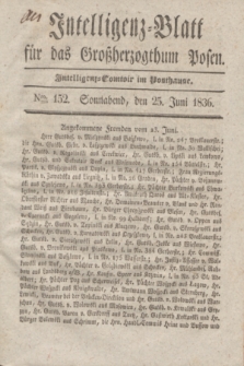 Intelligenz-Blatt für das Großherzogthum Posen. 1836, Nro. 152 (25 Juni) + dod.