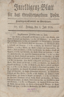 Intelligenz-Blatt für das Großherzogthum Posen. 1836, Nro. 157 (1 Juli)