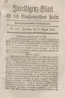 Intelligenz-Blatt für das Großherzogthum Posen. 1836, Nro. 184 (2 August) + dod.