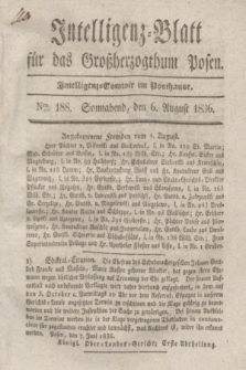 Intelligenz-Blatt für das Großherzogthum Posen. 1836, Nro. 188 (6 August) + dod.