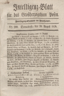 Intelligenz-Blatt für das Großherzogthum Posen. 1836, Nro. 200 (20 August)