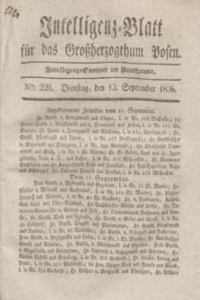 Intelligenz-Blatt für das Großherzogthum Posen. 1836, Nro. 220 (13 September)
