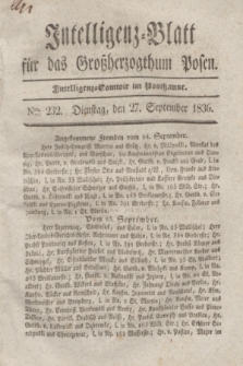 Intelligenz-Blatt für das Großherzogthum Posen. 1836, Nro. 232 (27 September) + dod.