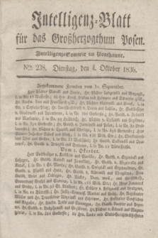 Intelligenz-Blatt für das Großherzogthum Posen. 1836, Nro. 238 (4 Oktober) + dod.