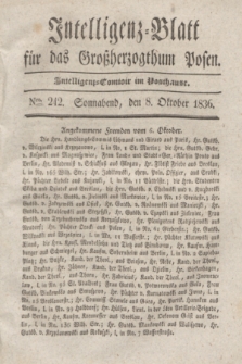 Intelligenz-Blatt für das Großherzogthum Posen. 1836, Nro. 242 (8 Oktober)