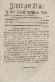 Intelligenz-Blatt für das Großherzogthum Posen. 1836, Nro. 260 (29 Oktober)