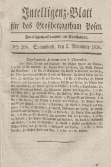 Intelligenz-Blatt für das Großherzogthum Posen. 1836, Nro. 266 (5 November)