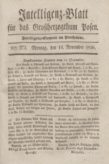 Intelligenz-Blatt für das Großherzogthum Posen. 1836, Nro. 273 (14 November)