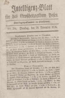 Intelligenz-Blatt für das Großherzogthum Posen. 1836, Nro. 286 (29 November) + dod.