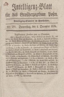 Intelligenz-Blatt für das Großherzogthum Posen. 1836, Nro. 288 (1 December)