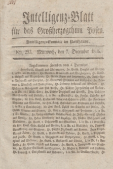 Intelligenz-Blatt für das Großherzogthum Posen. 1836, Nro. 293 (7 December)