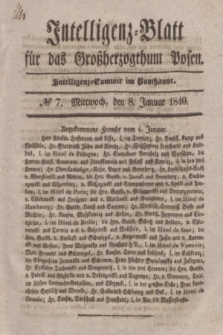 Intelligenz-Blatt für das Großherzogthum Posen. 1840, № 7 (8 Januar)