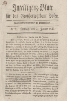 Intelligenz-Blatt für das Großherzogthum Posen. 1840, № 23 (27 Januar)