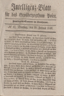 Intelligenz-Blatt für das Großherzogthum Posen. 1840, № 42 (18 Februar)