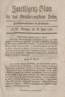 Intelligenz-Blatt für das Großherzogthum Posen. 1840, № 95 (20 April)