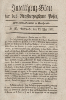 Intelligenz-Blatt für das Großherzogthum Posen. 1840, № 115 (13 Mai)