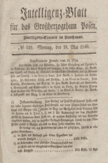 Intelligenz-Blatt für das Großherzogthum Posen. 1840, № 119 (18 Mai) + dod.