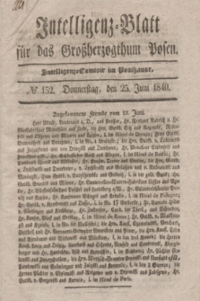Intelligenz-Blatt für das Großherzogthum Posen. 1840, № 152 (25 Juni)