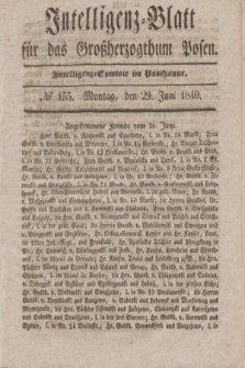 Intelligenz-Blatt für das Großherzogthum Posen. 1840, № 155 (29 Juni)