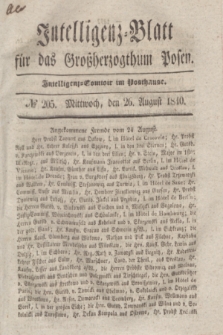 Intelligenz-Blatt für das Großherzogthum Posen. 1840, № 205 (26 August)