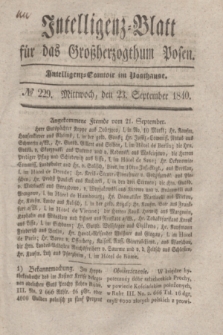 Intelligenz-Blatt für das Großherzogthum Posen. 1840, № 229 (23 September)