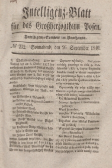 Intelligenz-Blatt für das Großherzogthum Posen. 1840, № 232 (26 September)