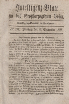 Intelligenz-Blatt für das Großherzogthum Posen. 1840, № 234 (29 September) + dod.