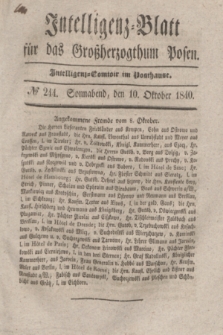 Intelligenz-Blatt für das Großherzogthum Posen. 1840, № 244 (10 Oktober)