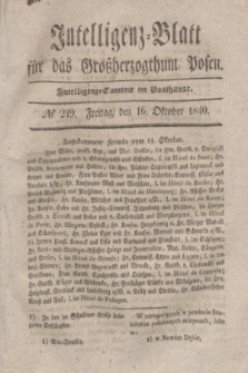 Intelligenz-Blatt für das Großherzogthum Posen. 1840, № 249 (16 Oktober)