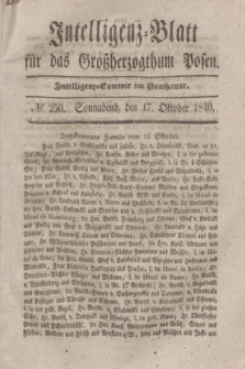 Intelligenz-Blatt für das Großherzogthum Posen. 1840, № 250 (17 Oktober)