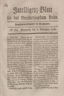 Intelligenz-Blatt für das Großherzogthum Posen. 1840, № 265 (4 November)