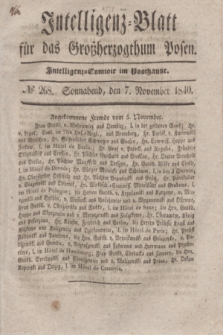 Intelligenz-Blatt für das Großherzogthum Posen. 1840, № 268 (7 November) + dod.