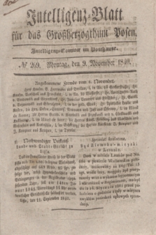 Intelligenz-Blatt für das Großherzogthum Posen. 1840, № 269 (9 November)