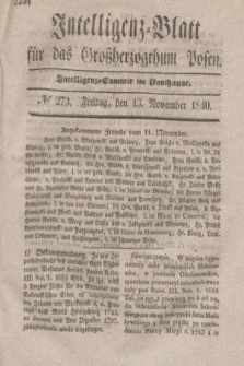 Intelligenz-Blatt für das Großherzogthum Posen. 1840, № 273 (13 November)