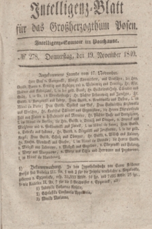 Intelligenz-Blatt für das Großherzogthum Posen. 1840, № 278 (19 November)