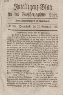 Intelligenz-Blatt für das Großherzogthum Posen. 1840, № 280 (21 November)
