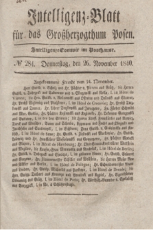 Intelligenz-Blatt für das Großherzogthum Posen. 1840, № 284 (26 November)