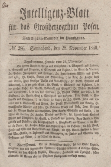 Intelligenz-Blatt für das Großherzogthum Posen. 1840, № 286 (28 November)