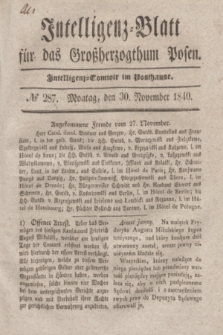 Intelligenz-Blatt für das Großherzogthum Posen. 1840, № 287 (30 November)