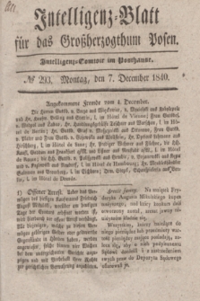 Intelligenz-Blatt für das Großherzogthum Posen. 1840, № 293 (7 December)