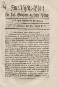 Intelligenz-Blatt für das Großherzogthum Posen. 1849, № 13 (15 Januar)